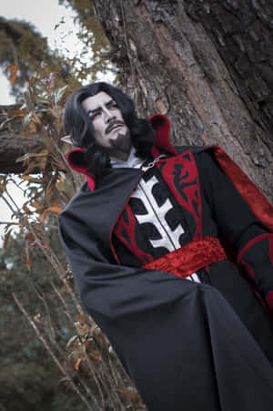 Castlevania Dracula Cosplay Outdoors Wallpaper