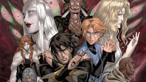 Castlevania Netflix Series Characters Artwork Wallpaper