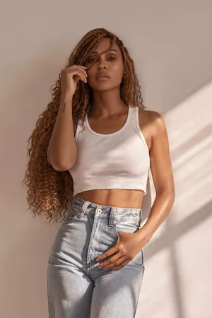 Casual Fashion Portrait Meagan Good Wallpaper