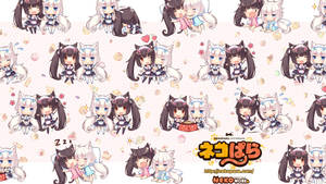 Casual Nekopara Chibis Wallpaper