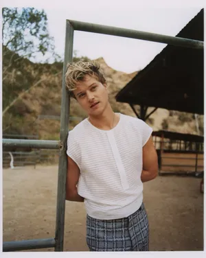 Casual Outdoor Portrait Young Man Wallpaper