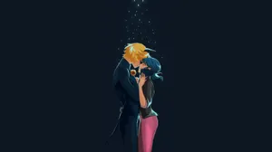 Cat Noir And Marinette Wallpaper