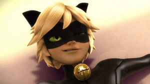 Cat Noir Smirking Wallpaper