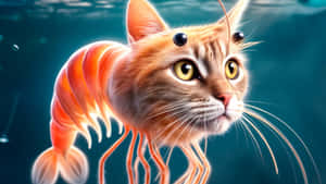 Cat Shrimp Hybrid Underwater Wallpaper