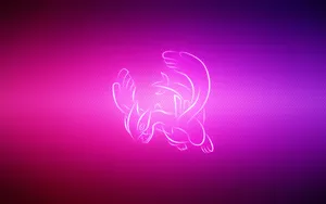 Catch A Glimpse Of The Almighty Lugia In Its Neon-colored Beauty Wallpaper