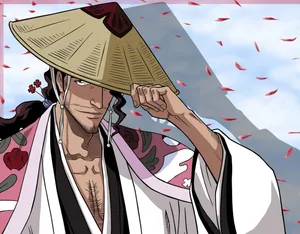 Catch The Excitement With Shunsui Kyōraku Wallpaper