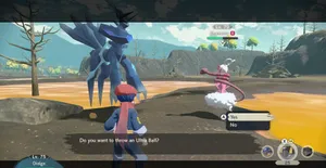 Catching Enamorus In Pokémon Arceus Wallpaper