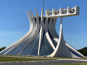 Cathedral Of Brasilia Side View Wallpaper