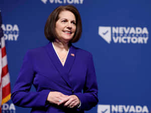 Catherine Cortez Masto At A Public Event Wallpaper
