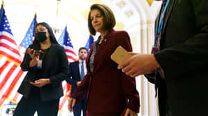 Catherine Cortez Masto Delivering A Speech Wallpaper