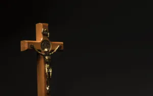Catholic Image In Black Wallpaper
