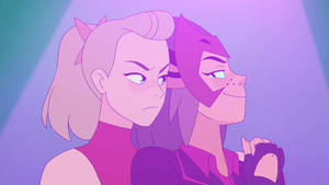 Catradora, A Dynamic Duo Of Adventure Time Wallpaper