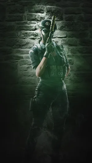 Caveira From Rainbow Six Siege In Stealth Mode Wallpaper