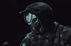 Cayde 6 Black Art Desktop Wallpaper