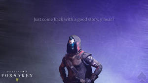 Cayde 6 Purple Desktop Wallpaper