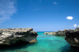 Cayman Island Cliff Rocks Wallpaper