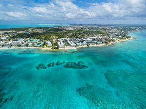 Cayman Island Picturesque Village Wallpaper