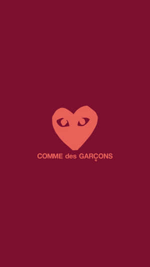 Cdg Play Simple Red Wallpaper