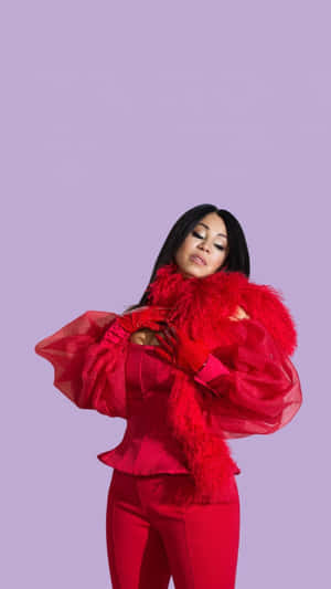 Cece Peniston Stylish Red Outfit Wallpaper