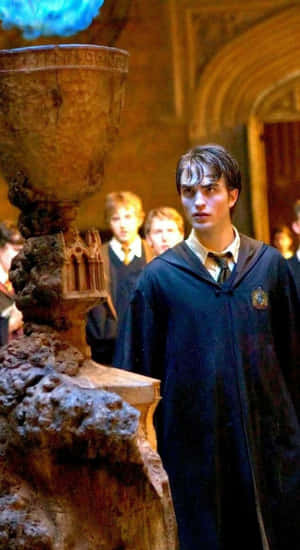 Cedric Diggory At The Goblet Wallpaper