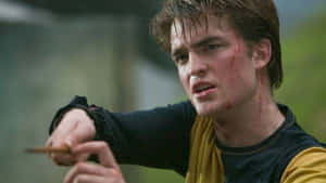 Cedric Diggory Casting Spell Wallpaper