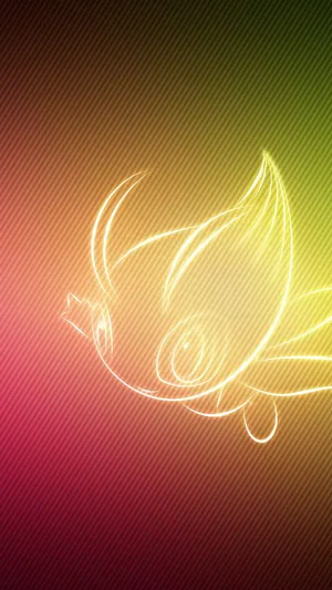Celebi Outline Artwork Wallpaper
