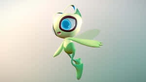 Celebi Pokemon Floating3 D Render Wallpaper