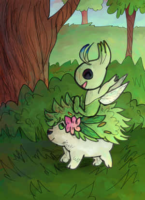 Celebiand Shaymin Forest Friends Wallpaper