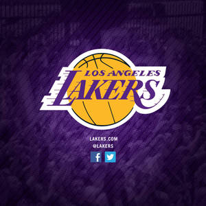 Celebrate A Lakers Victory In Deep Purple Wallpaper