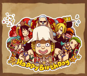 Celebrate A Special Anime Fan With A Happy Birthday Anime Themed Wallpaper Wallpaper