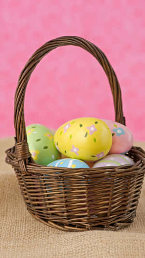 Celebrate Easter With A Beautiful Basket Of Treats! Wallpaper