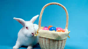 Celebrate Easter With A Colorful Basket Wallpaper