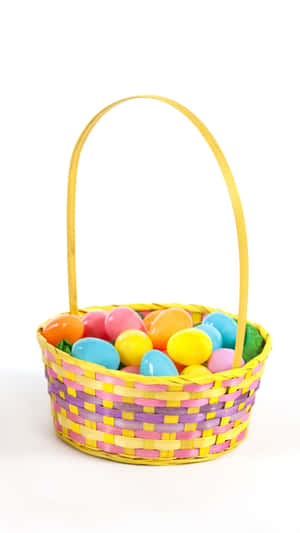 Celebrate Easter With A Colorful, Decorative Basket Wallpaper