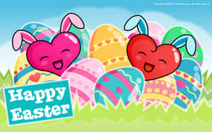 Celebrate Easter With This Cute, Happy Illustration Wallpaper