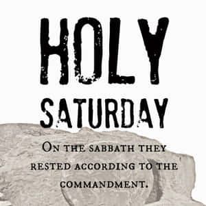 Celebrate Holy Saturday With A Warm Heart. Wallpaper
