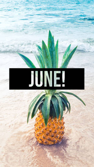 Celebrate June With A Sweet And Juicy Pineapple Wallpaper