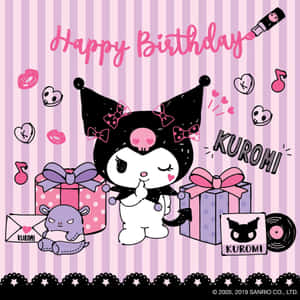 Celebrate Kuromi's Birthday With A Fun Wallpaper Wallpaper