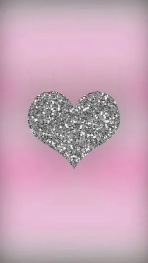 Celebrate Love With These Sparkly Pink Hearts Wallpaper