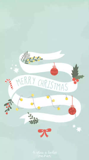 Celebrate Simple Christmas In Cuteness Wallpaper