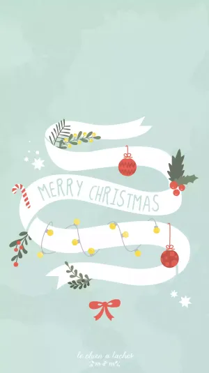 Celebrate Simple Christmas In Cuteness Wallpaper