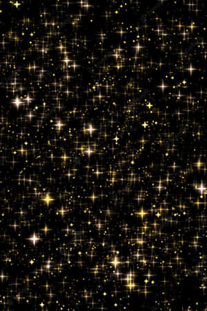 Celebrate Success With Beautiful Golden Stars Wallpaper