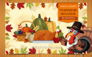 Celebrate Thanksgiving With A Delicious Turkey! Wallpaper