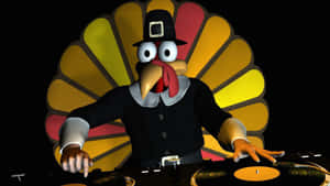 Celebrate Thanksgiving With A Humorous Twist. Wallpaper