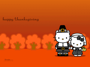 Celebrate Thanksgiving With Hello Kitty Wallpaper