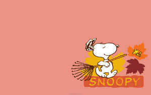 Celebrate Thanksgiving With Snoopy Wallpaper