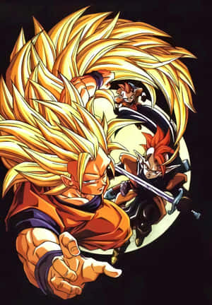 Celebrate The Adventures Of Goku And His Friends With The Amazing Dbz Movies Wallpaper