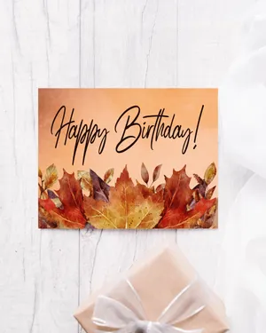 Celebrate The Beauty Of Fall With An Unforgettable Birthday Wallpaper