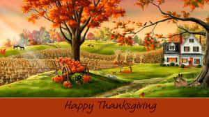 Celebrate The Beauty Of Thanksgiving Wallpaper