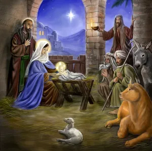 Celebrate The Birth Of Jesus This Christmas Wallpaper