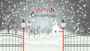 Celebrate The Christmas Season In Style With A Magical Winter Wonderland. Wallpaper